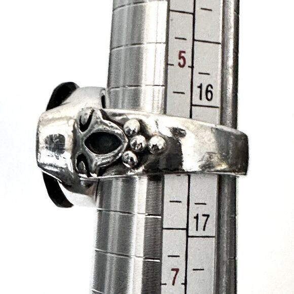 Silpada Retired R1410 Black Chalcedony Onyx Ring Size 6 - Picture 7 of 7